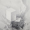 White Cube on white fabric, 2017