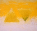 Two yellow triangles, yellow-white