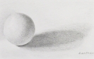 Table tennis ball on white surface