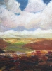 Landscape with white, high clouds 2017