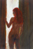 Female nude in front of a window