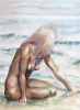 Female nude on a beach