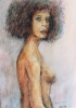 Female nude with much hair