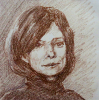 Woman with turtleneck sweater, 