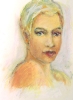 Portrtait woman with gray hair