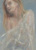 Woman with white cloth