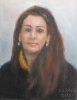 Woman with yellow scarf