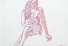 Young woman, sitting, 2004